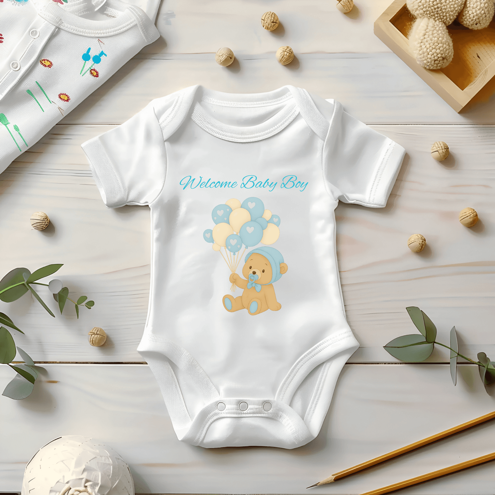 Welcome Baby Boy - PNG