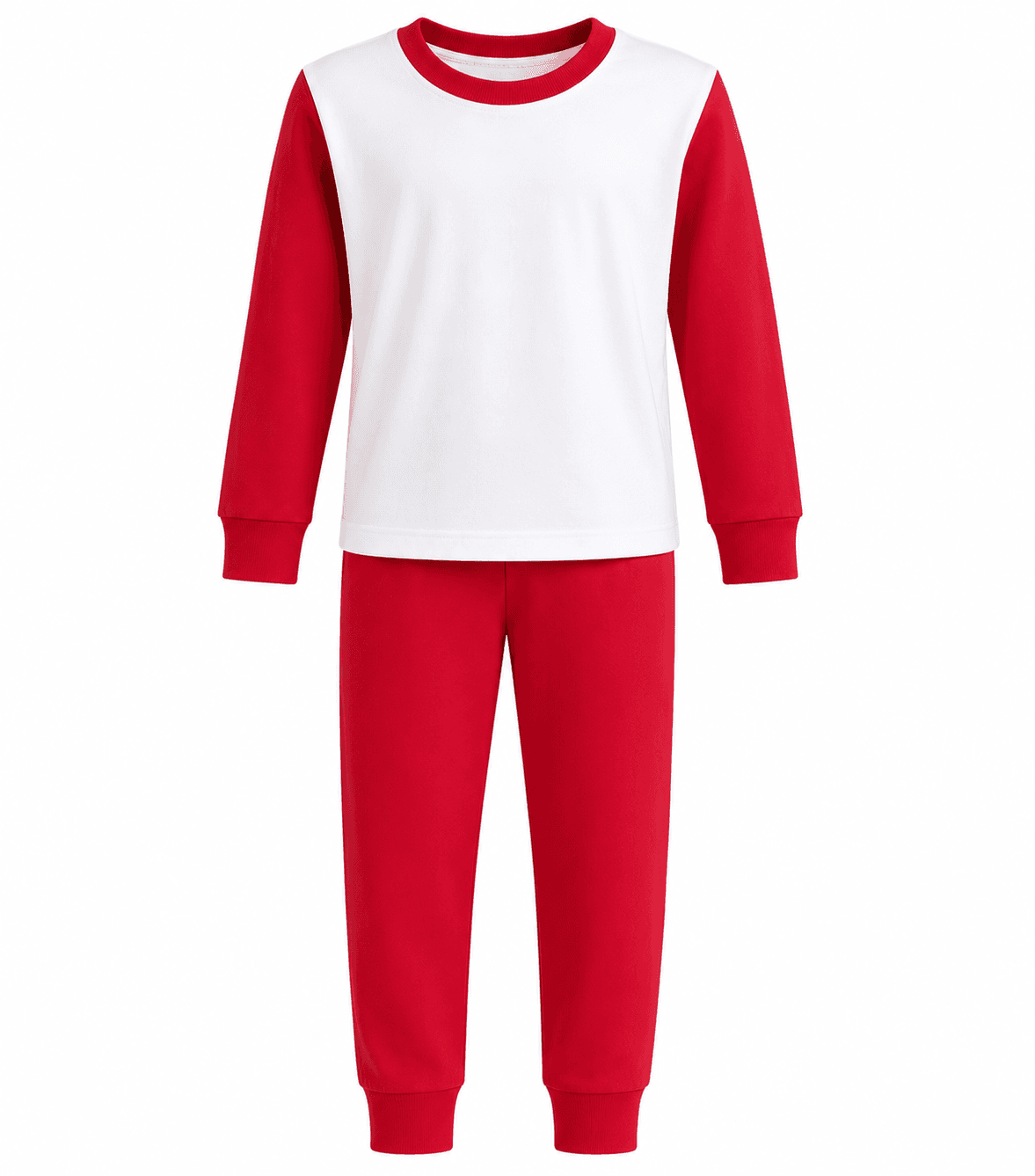 Red Cotton PJs – Kids