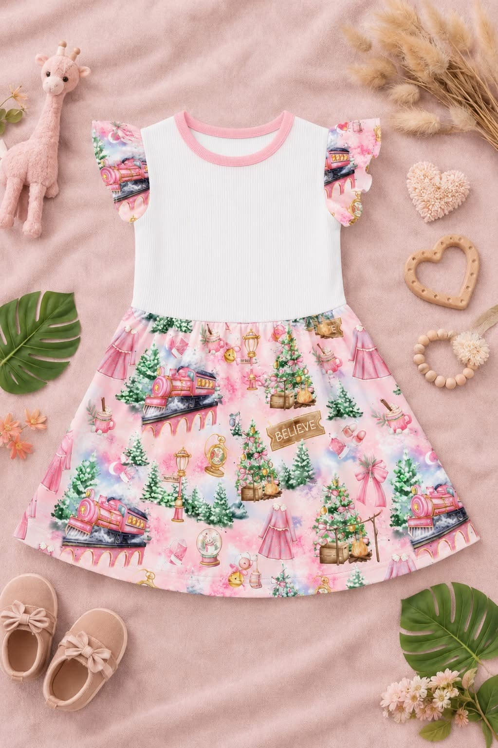 The Pink Express Sublimation Dress – Kids