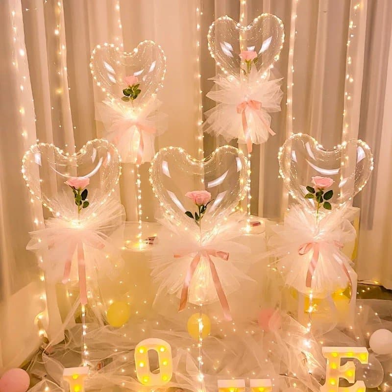 Bobo Balloon with Roses set - 2