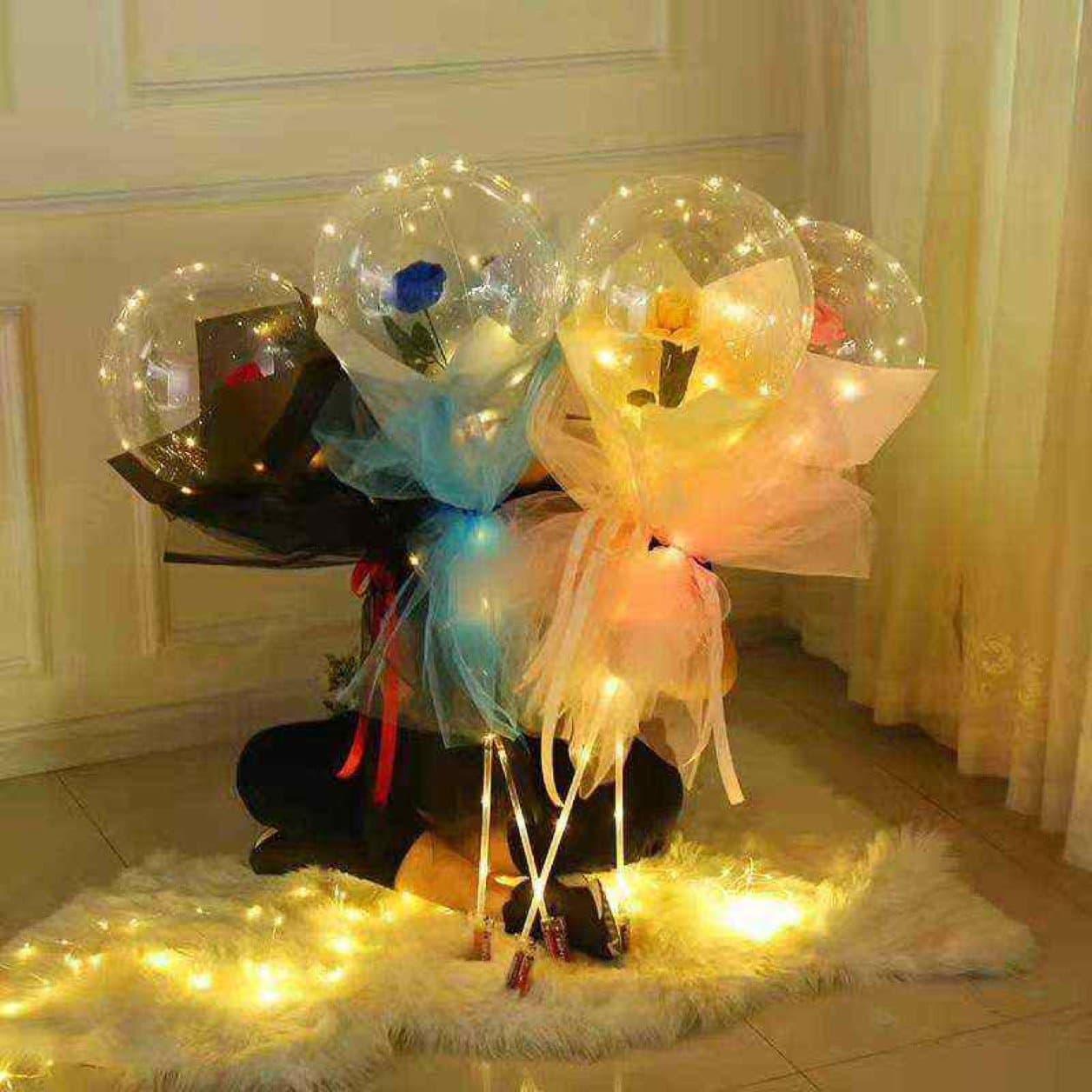 Bobo Balloon with Roses set