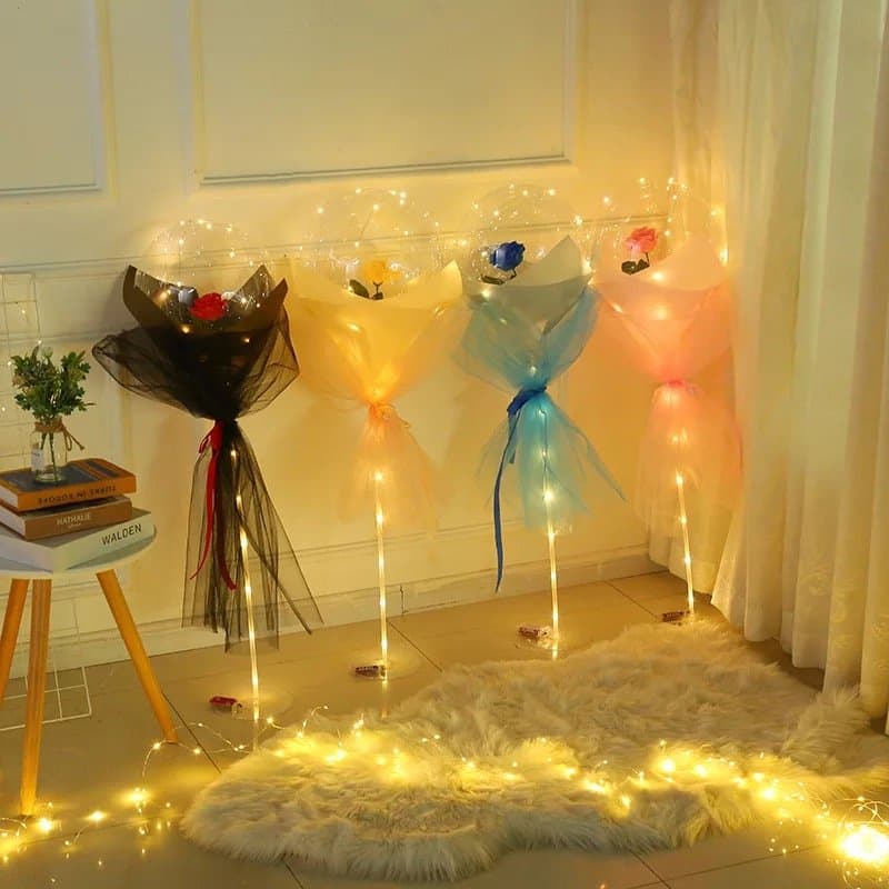Bobo Balloon with Roses set - 4
