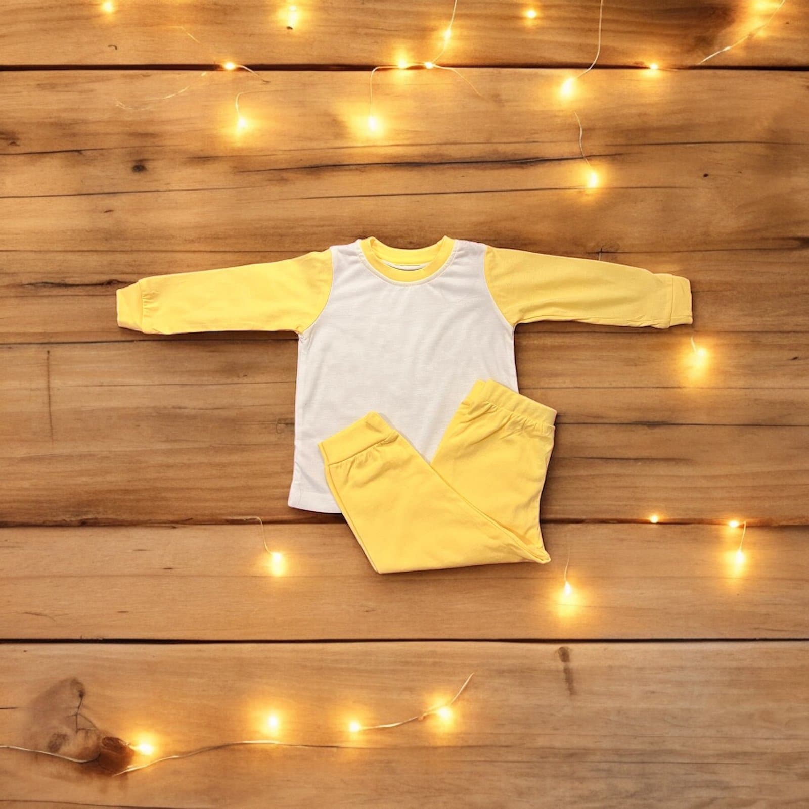 Kids Full Sublimation PJs – Yellow