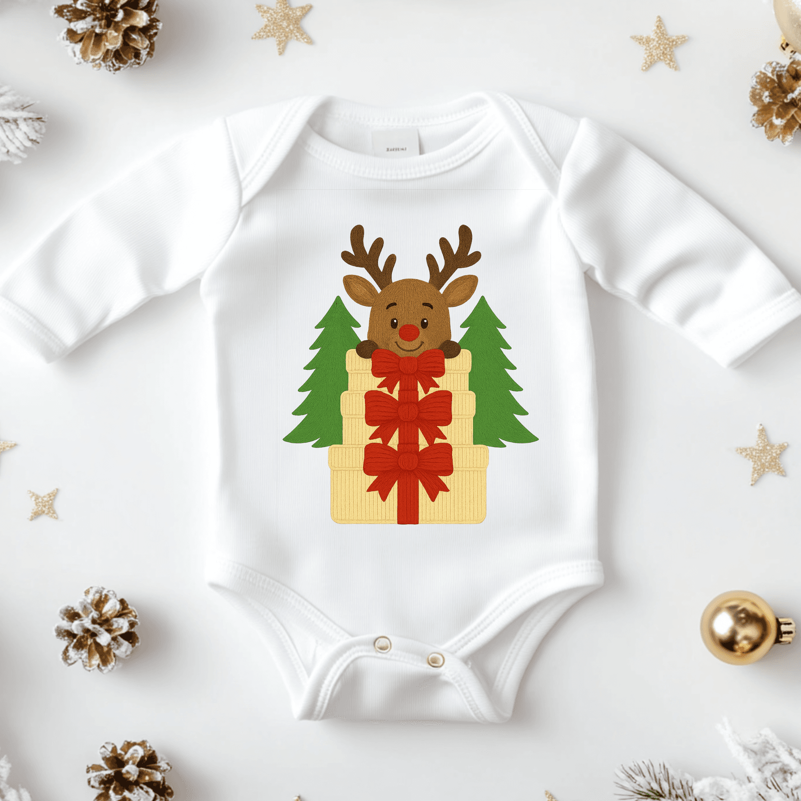 Reindeer Gift Box – PNG