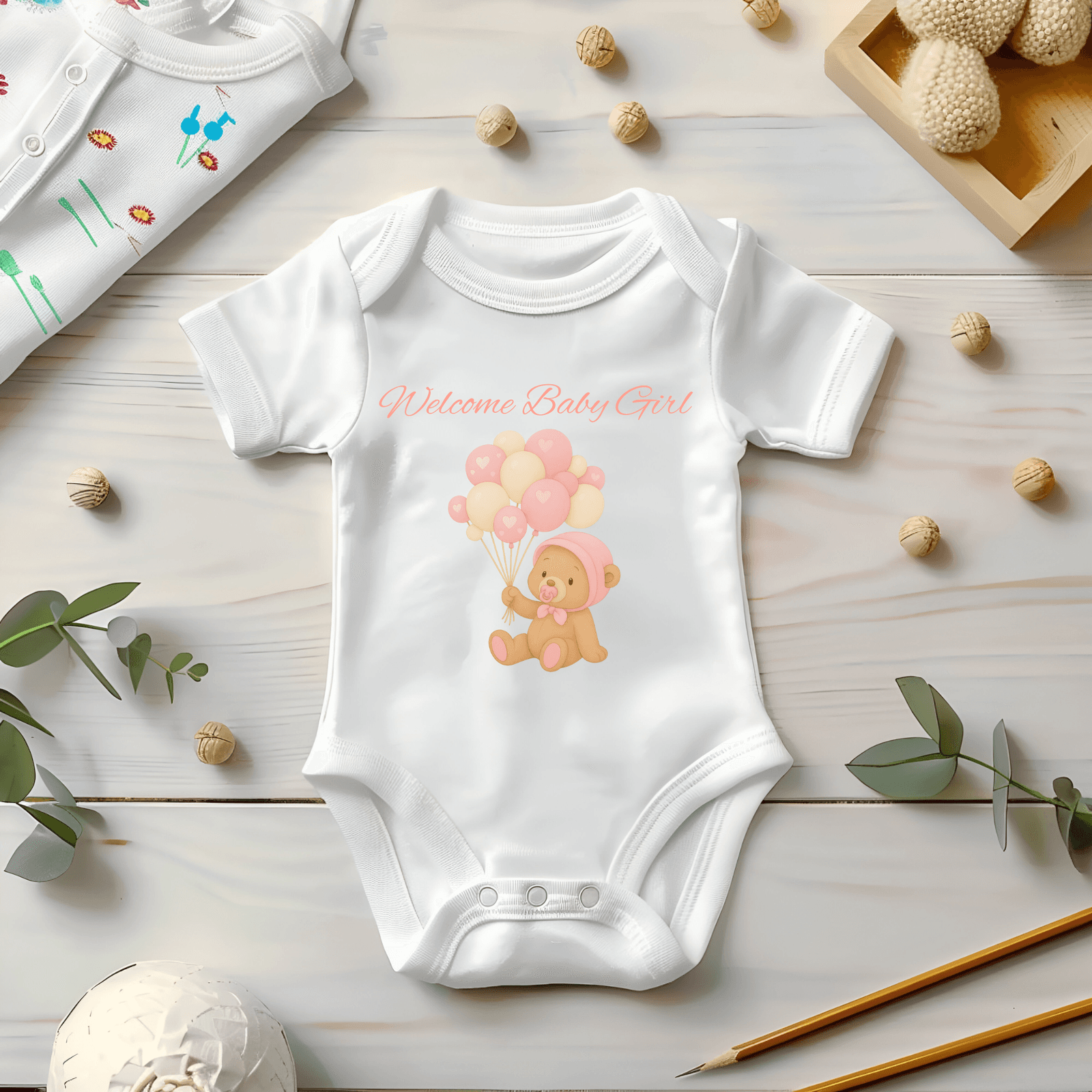 Welcome Baby Girl- PNG