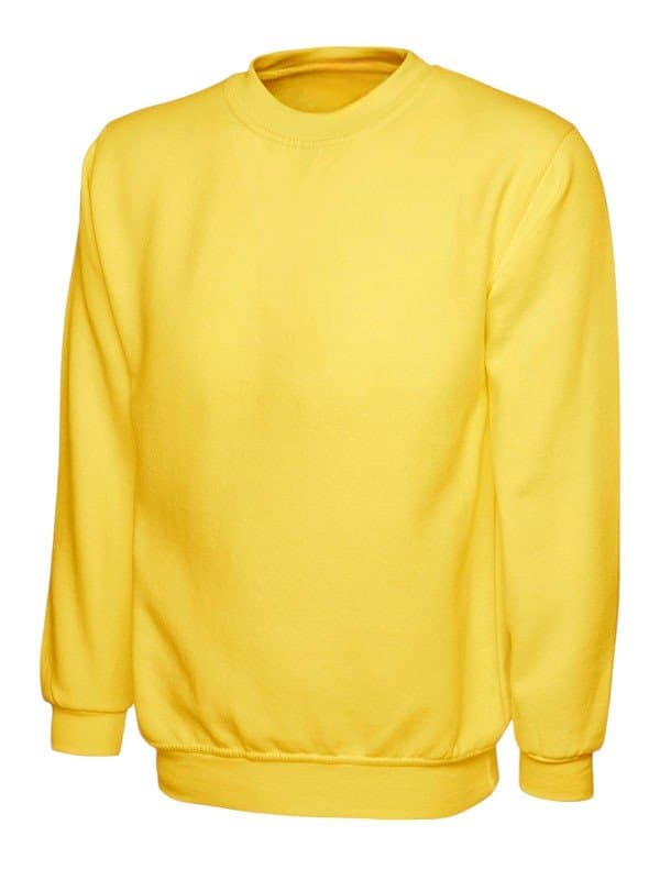 Adults Sweatshirt – Yellow