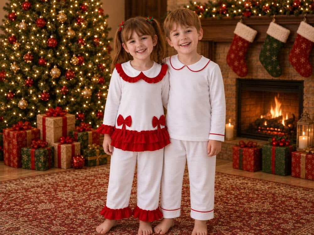 Red Frill Cotton – Kids(Preorder)