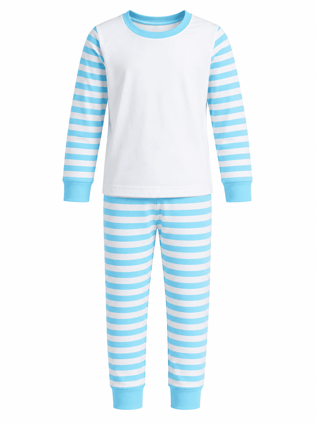 Blue Stripes Cotton PJs – Kids