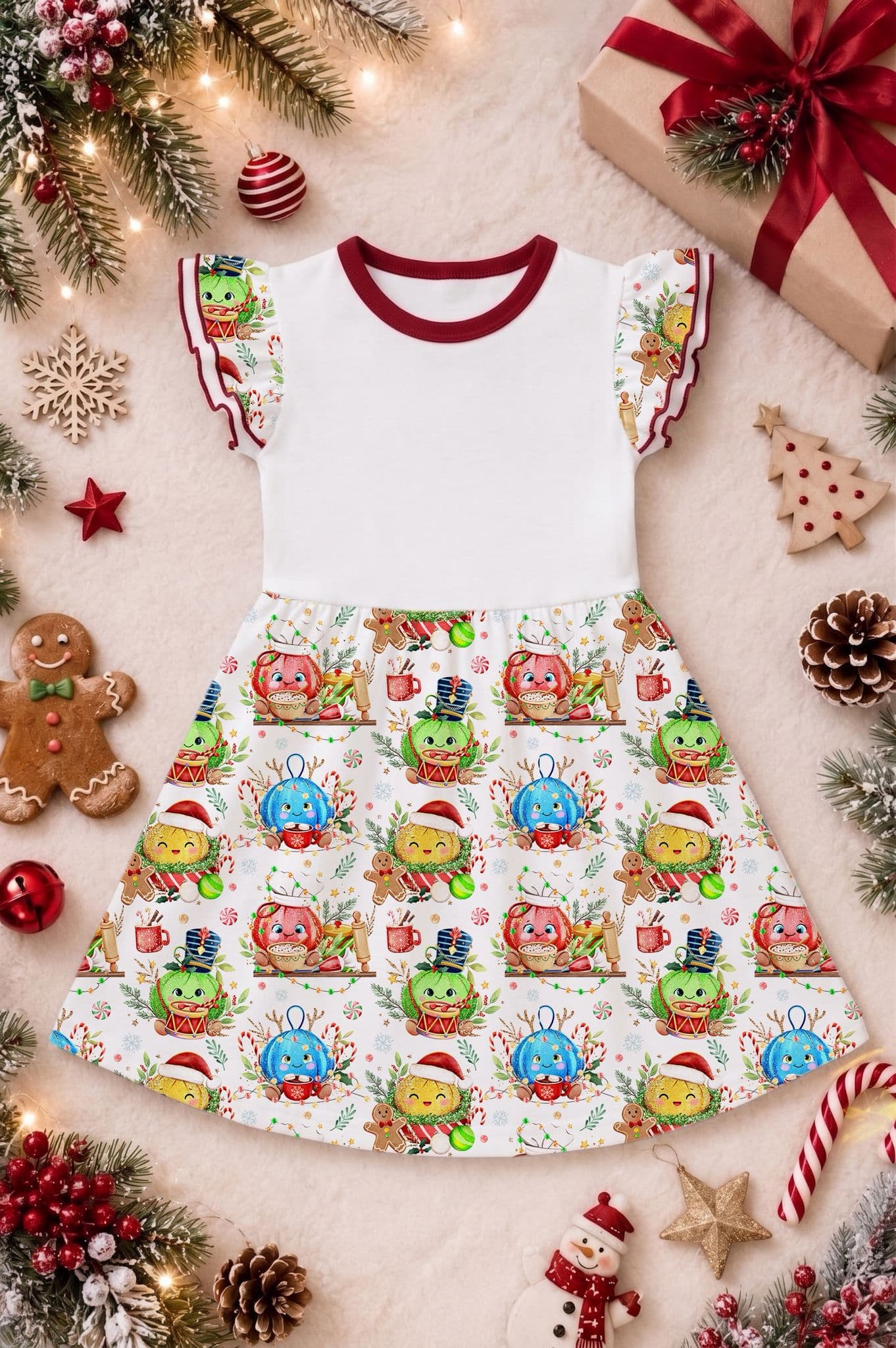 Christmas Dumpling Dress – PREORDER