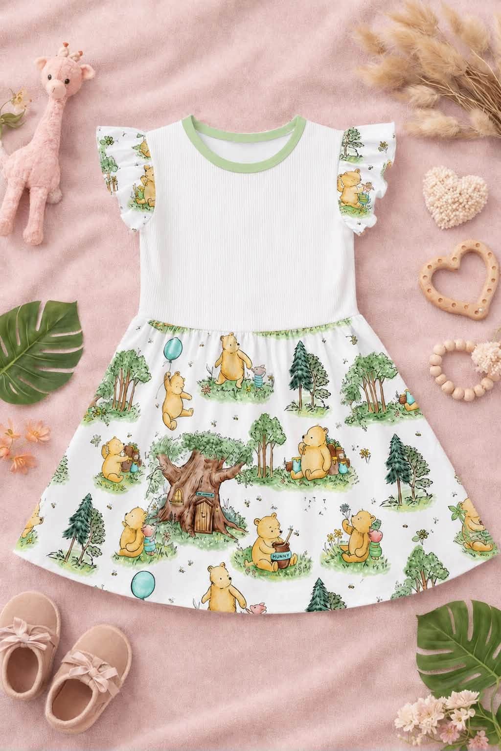The Classic Bear Sublimation Dress – Kids