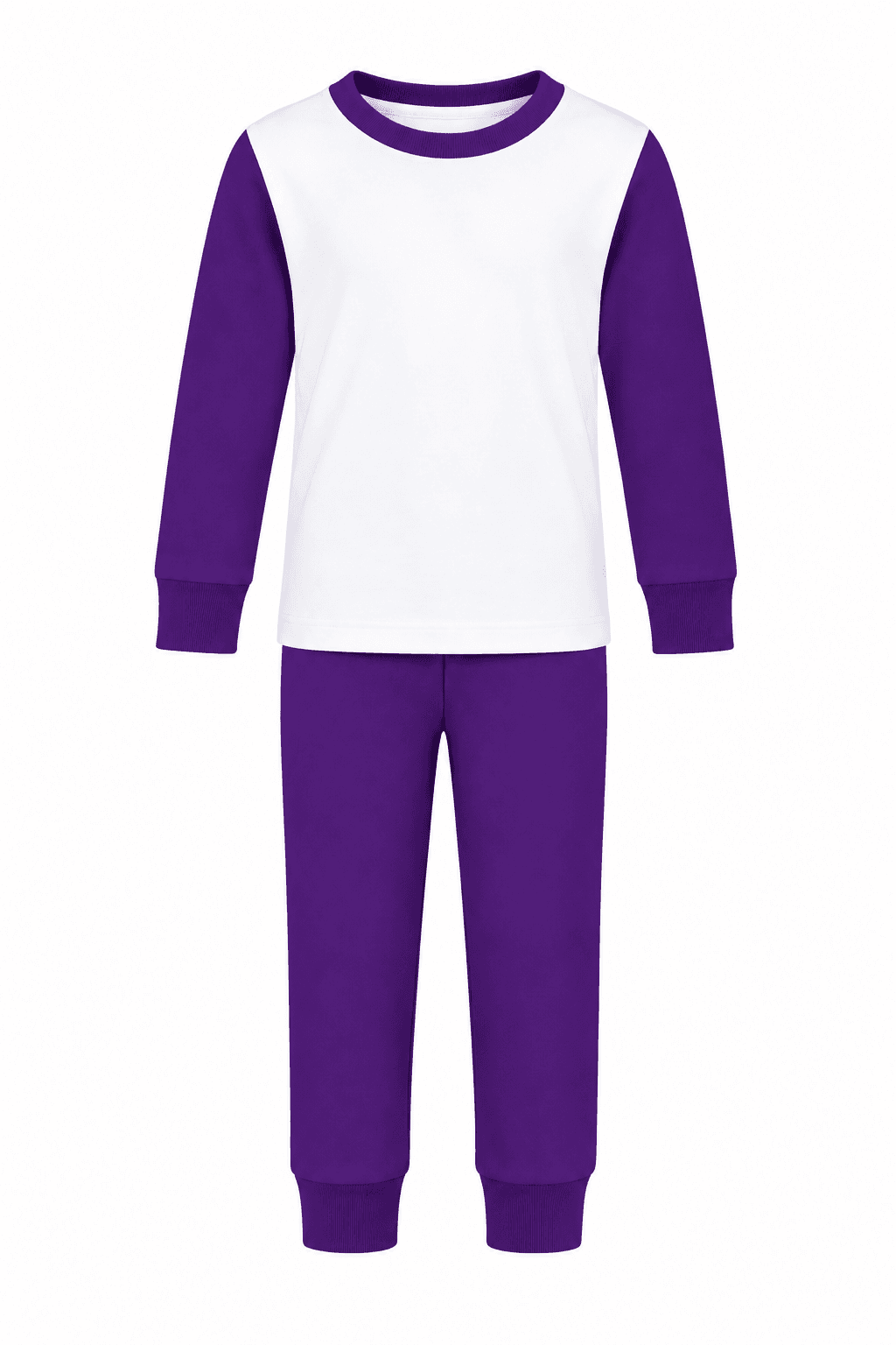 Purple Block PJs - Kids