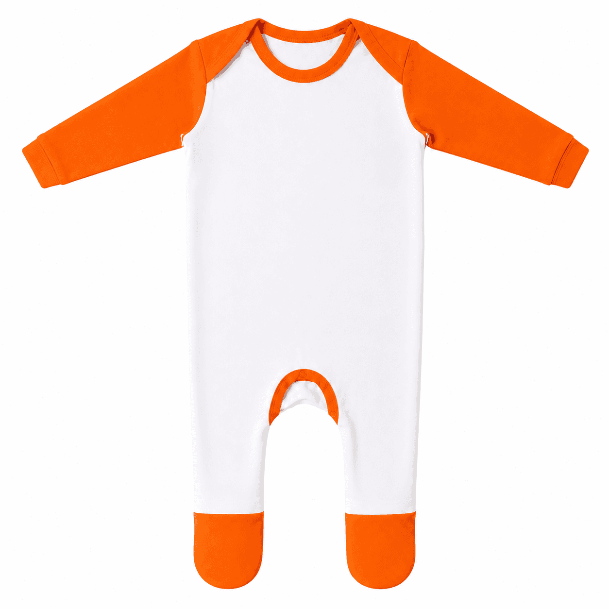 Sublimation Baby Romper – Orange Block