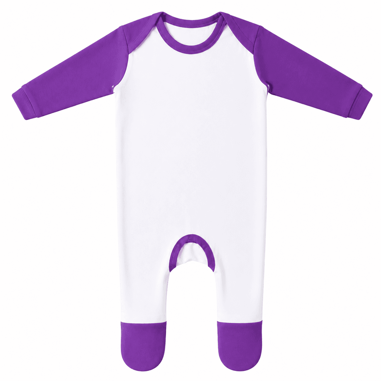 Sublimation Baby Romper – Purple Block