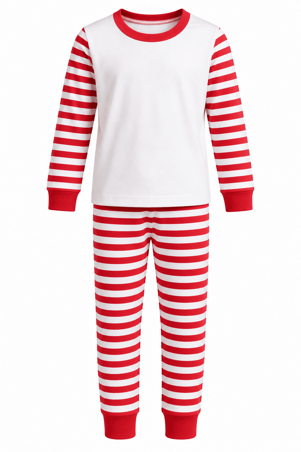 Red Stripes Cotton PJs – Kids