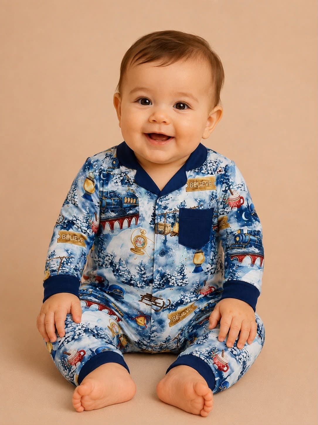 The Blue Express Collar Rompers – Kids