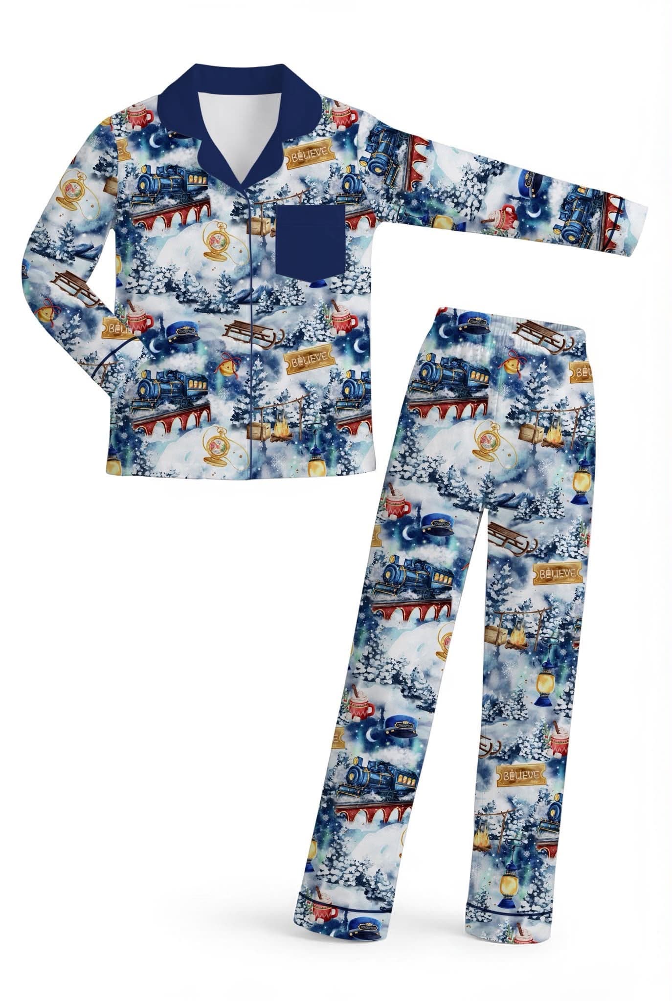 The Blue Express Collar PJs – Kids