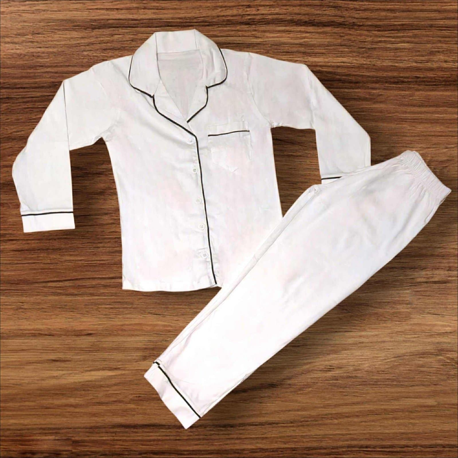 White Collar PJs – Kids