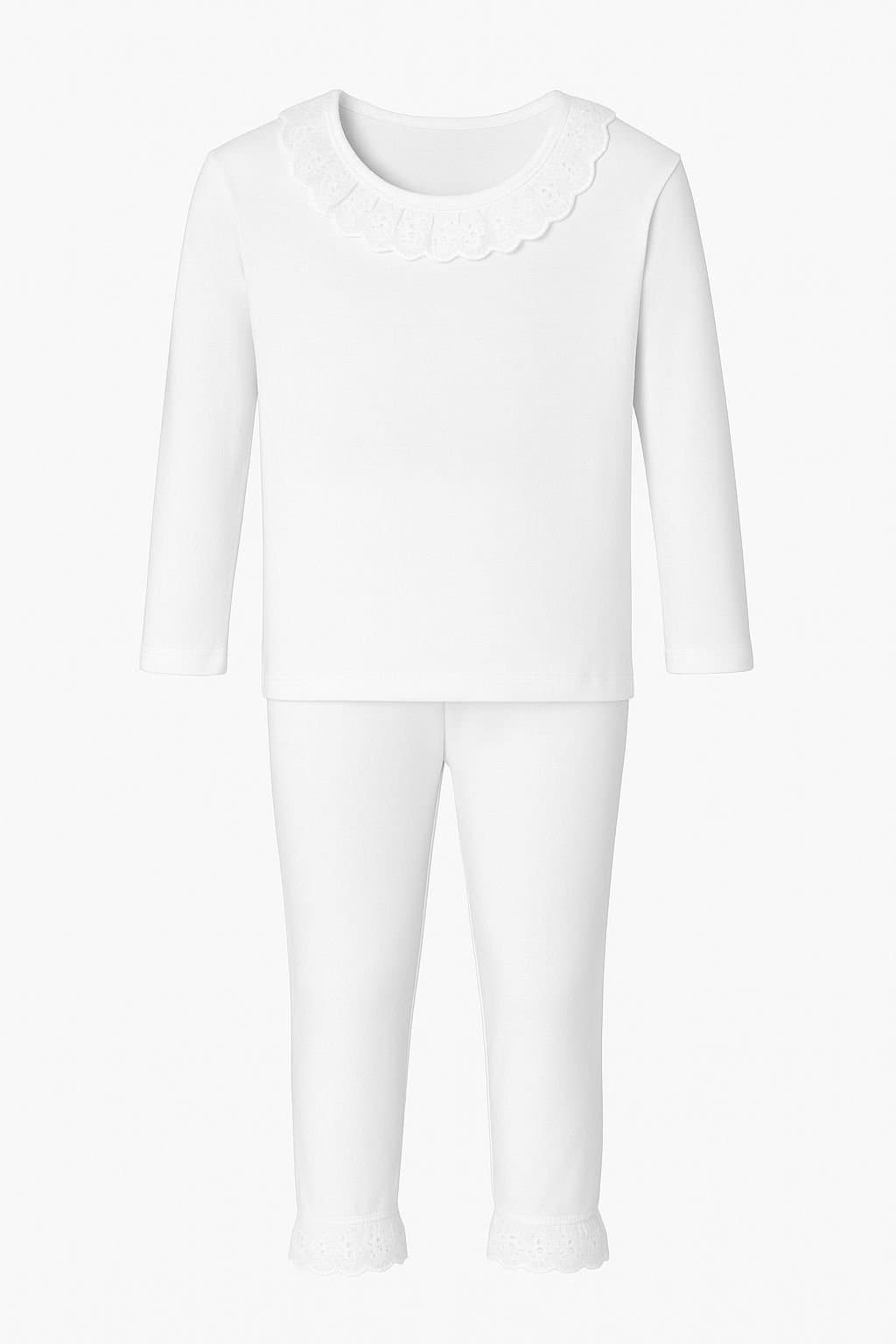 White Lace Pjs (Sublimation) – Kids